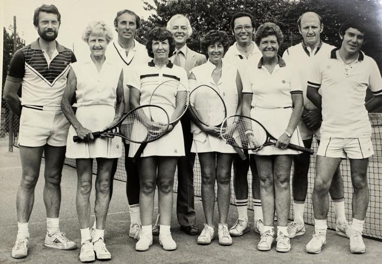 Brian with other former greats of the club